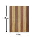 Ver imagem 5 de Tábua de Frios Carne para Cozinhar Decorar 35x24x1,4cm Cortar Legumes Madeira Reflorestamento