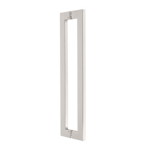 Puxador Porta de Madeira ou Vidro Transversal 2cm x 4cm Inox 304 - Polido Loja da Indústria 1540mm x