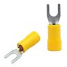 100un Terminal Forquilha Garfo Sv5.5-5 Amarelo 4 a 6mm M5 - 6