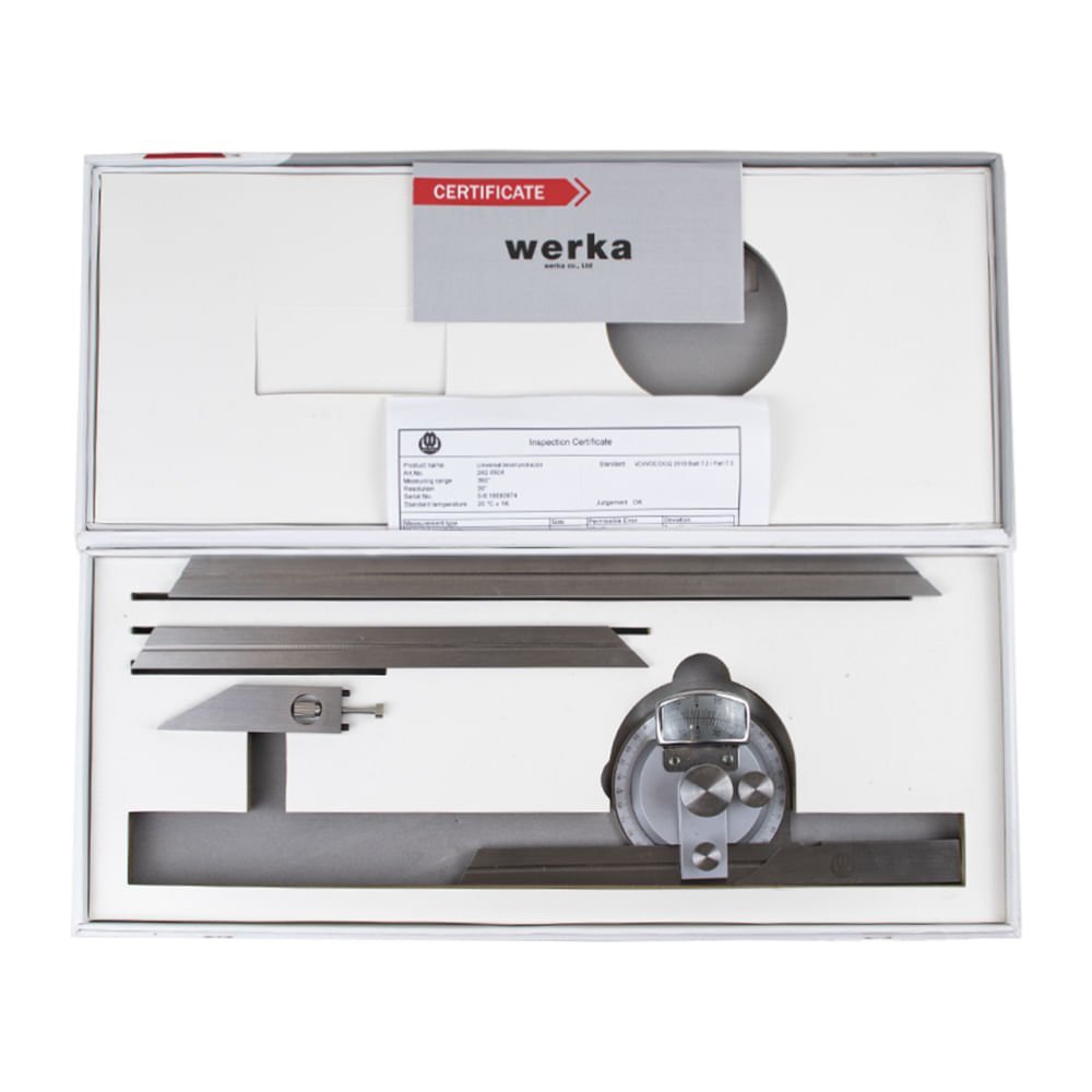 Transferidor de grau 360° universal com lâminas de 150, 200 e 300mm Werka 241-0504 - 5