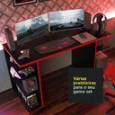 Ver imagem 5 de Mesa para Computador Gamer Madesa 9409 - Preto/vermelho
