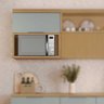 Armário Aéreo Modular Micro 1 Porta Basculante Nesher Marquesa 80 Cm 100 Mdf - 5