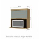 Ver imagem 4 de Armário Aéreo Modular Micro 1 Porta Basculante Nesher Marquesa 80 Cm 100 Mdf