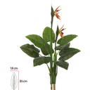 Ver imagem 2 de Planta Árvore Artificial Heliconia C/flor Toque X15 Laranja 1,10cm