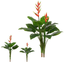 Ver imagem 1 de Planta Árvore Artificial Heliconia C/flor Toque X15 Laranja 1,10cm