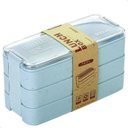 Ver imagem 1 de Marmita Fitness Lunch Box 900ml 3 Divisórias Pote Mantimento Bento 3 em 1 Lorben