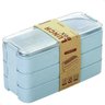 Marmita Fitness Lunch Box 900ml 3 Divisórias Pote Mantimento Bento 3 em 1 Lorben - 1