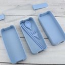 Ver imagem 2 de Marmita Fitness Lunch Box 900ml 3 Divisórias Pote Mantimento Bento 3 em 1 Lorben