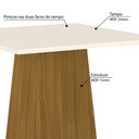 Ver imagem 2 de Mesa de Jantar Quadrada Dora 90 cm - Nature/Off White