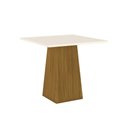 Ver imagem 1 de Mesa de Jantar Quadrada Dora 90 cm - Nature/Off White