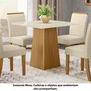 Ver imagem 5 de Mesa de Jantar Quadrada Dora 90 cm - Nature/Off White