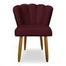 Cadeira para Mesa de Jantar Veludo Reforçada - Balaqui Decor Cor:bordo - 1