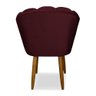 Cadeira para Mesa de Jantar Veludo Reforçada - Balaqui Decor Cor:bordo - 5