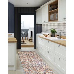 Tapete Passadeira Emborrachada Pvc Antiderrapante 0,65x4,00m Pedra Portuguesa - 3