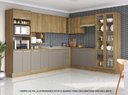 Ver imagem 1 de Armário de Cozinha Modulada Completa de Canto 14 Peças 3,29x2,58m Botanic Kappesberg