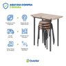 Conjunto Mesa Dobrável com 4 Banquetas Cozinha Apartamento Churrasqueira Kitnet Compacta - 7