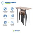 Ver imagem 7 de Conjunto Mesa Dobrável com 4 Banquetas Cozinha Apartamento Churrasqueira Kitnet Compacta