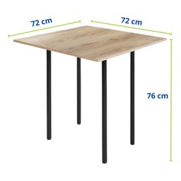 Conjunto Mesa Dobrável com 4 Banquetas Cozinha Apartamento Churrasqueira Kitnet Compacta - 4