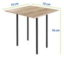 Ver imagem 4 de Conjunto Mesa Dobrável com 4 Banquetas Cozinha Apartamento Churrasqueira Kitnet Compacta