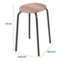 Conjunto Mesa Dobrável com 4 Banquetas Cozinha Apartamento Churrasqueira Kitnet Compacta - 5