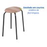 Conjunto Mesa Dobrável com 4 Banquetas Cozinha Apartamento Churrasqueira Kitnet Compacta - 3