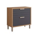 Ver imagem 1 de Gabinete de Cozinha Modulado Balcão Eloise C/1 Gaveta e 1 Porta Basculante Riscada C/tampo 80 Cm