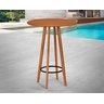 Conjunto Bistro e 2 Banquetas Paris Moderna Área de Jardim Premium Resistente Conforto Cor Nature - 4