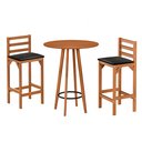 Ver imagem 6 de Conjunto Bistro e 2 Banquetas Paris Moderna Área de Jardim Premium Resistente Conforto Cor Nature