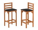 Ver imagem 3 de Conjunto Bistro e 2 Banquetas Paris Moderna Área de Jardim Premium Resistente Conforto Cor Nature