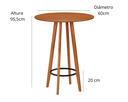 Ver mais imagens de Conjunto Bistro e 2 Banquetas Paris Moderna Área de Jardim Premium Resistente Conforto Cor Nature
