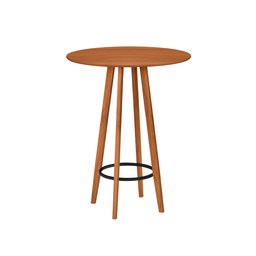 Conjunto Bistro e 2 Banquetas Paris Moderna Área de Jardim Premium Resistente Conforto Cor Nature - 2