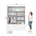 Ver imagem 5 de Guarda Roupa Infantil/Juvenil 4 Portas e 4 Gavetas Americano Branco