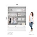 Ver imagem 4 de Guarda Roupa Infantil/Juvenil 4 Portas e 4 Gavetas Americano Branco