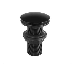Válvula de Saída D'água Click Inox Preta para Lavatório