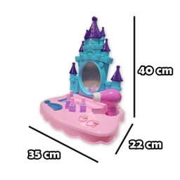 Penteadeira Infantil Encantada Compacta Brinquedo Acessórios - 7