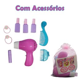 Penteadeira Infantil Encantada Compacta Brinquedo Acessórios - 5