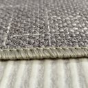 Ver imagem 2 de Tapete Sisal Sintético Cinza 140x250cm Antiderrapante