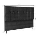 Ver imagem 2 de Cabeceira Audi X1 Preto Estofada para Cama Box Solteiro 94cm Quarto Luxo