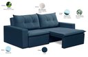 Ver imagem 4 de Sofá Retrátil 2 Lugares 1,80m Luna Suede Azul Adonai Estofados