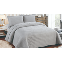 Ver imagem 1 de Kit Colcha Plumê Queen Prata