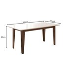 Ver imagem 4 de Conjunto Sala de Jantar Mesa com Tampo Chanfrado Liz 6 Cadeiras Estofadas Jade Poliman