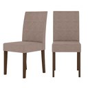 Ver imagem 5 de Conjunto Sala de Jantar Mesa com Tampo Chanfrado Liz 6 Cadeiras Estofadas Jade Poliman