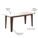 Ver imagem 3 de Conjunto Sala de Jantar Mesa com Tampo Chanfrado Liz 6 Cadeiras Estofadas Jade Poliman