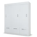 Ver imagem 4 de Guarda-Roupa Casal 3 Portas 1 Gaveta Natal Espresso Móveis