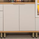 Ver imagem 6 de Balcão para Cozinha 2 Portas MDF 80CMX89CM Bless Branco/Jequitibá/Off White Fosco