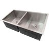 Cuba Dupla Inox Quadrada Cozinha 780x400 Válvula Eurocubas  - 1