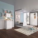 Ver imagem 1 de Quarto Infantil Completo Anjinho 5 Portas 6 Gavetas Branco - Percasa