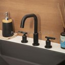 Ver imagem 5 de Torneira Para Banheiro Inox Misturador Duplo Comando Tefé Pingoo.casa - Preto