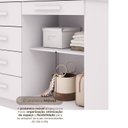Ver imagem 6 de Cômoda Sapateira 5 Gavetas 2 Portas Cannes Branco