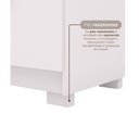 Ver imagem 7 de Cômoda Sapateira 5 Gavetas 2 Portas Cannes Branco